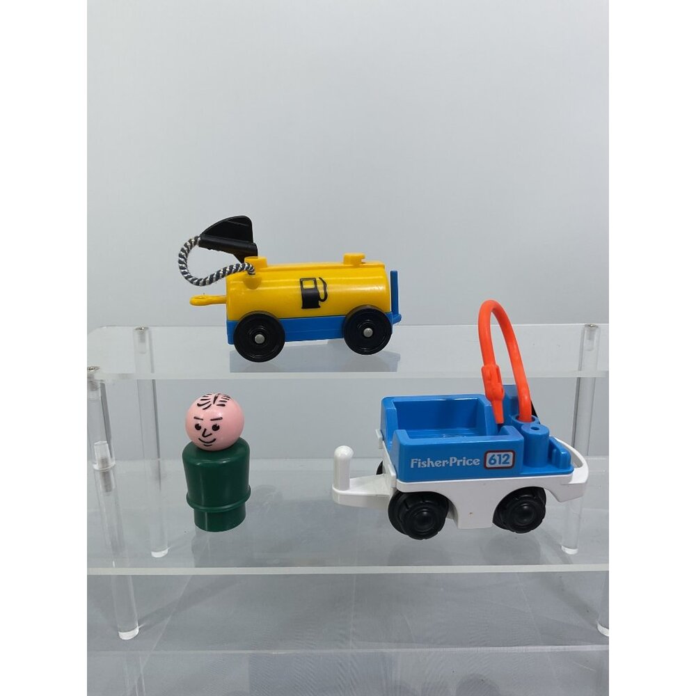 Vintage Fisher Price Little People Gas Fuel Car Figure